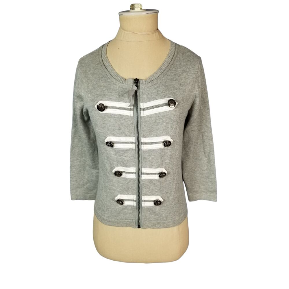 Forever 21 Military Gray Cardigan Cotton NWT Size Small
